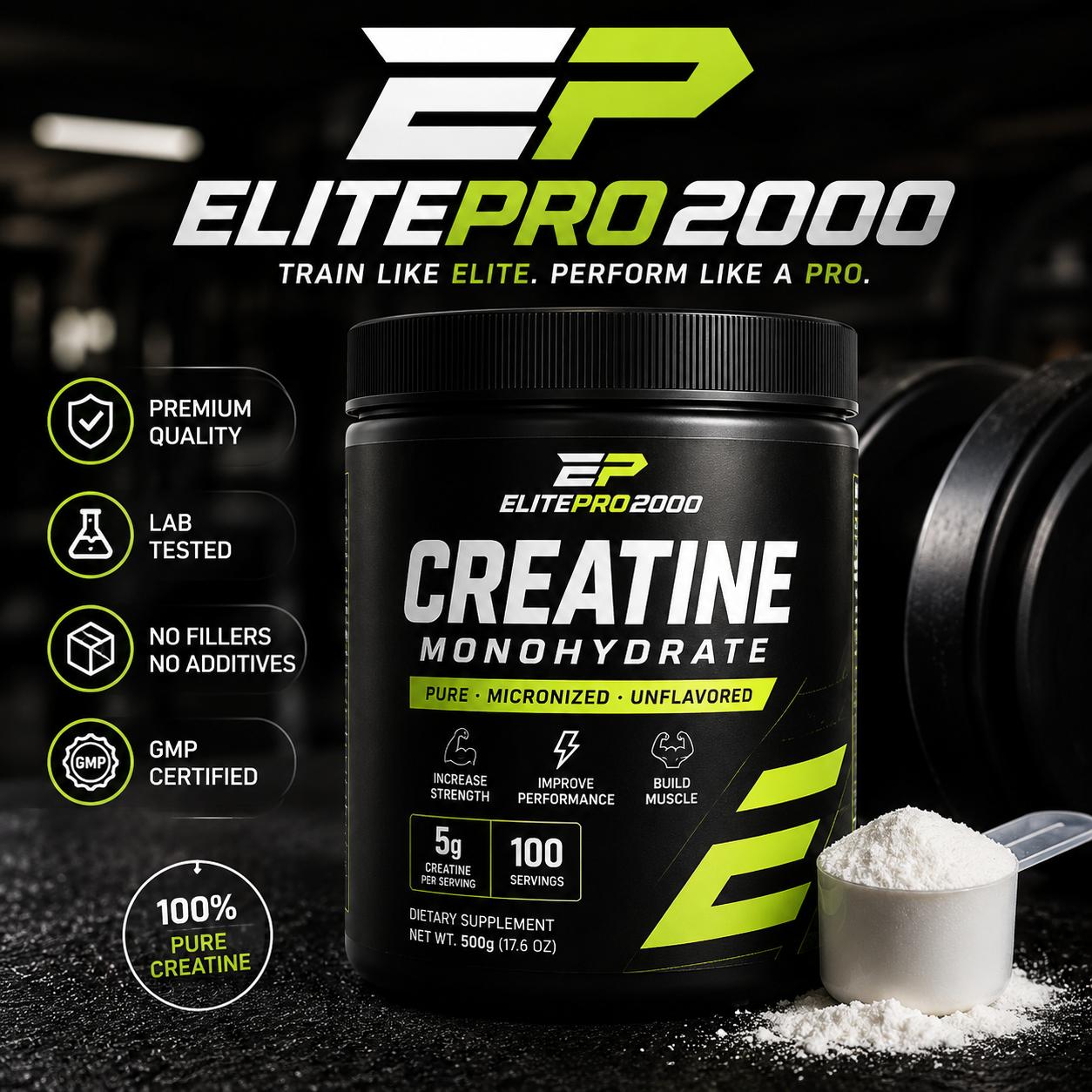 Creatine Powder - Unflavored 2,9 lb
